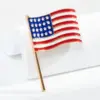Wholesale Heart Shape Pin In Red Enamel Zinc Alloy Featuring Flag Brooches Design