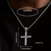 Wholesale Twist Chain Cross Men's Simple Jewelry Casual Pendant Hip-Hop Necklace Pendant Men's Popular Cross