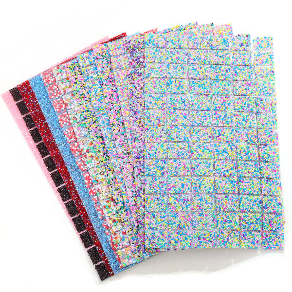 Wholesale Pointed Water Drill with Resin Cylindrical Mixed Double-sided Adhesive Drill Pieces DIY Pen Hair Accessories Nail Art