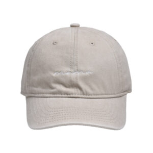 Beige-washed letter mama cap / Free size-(adjustable 56-60cm)