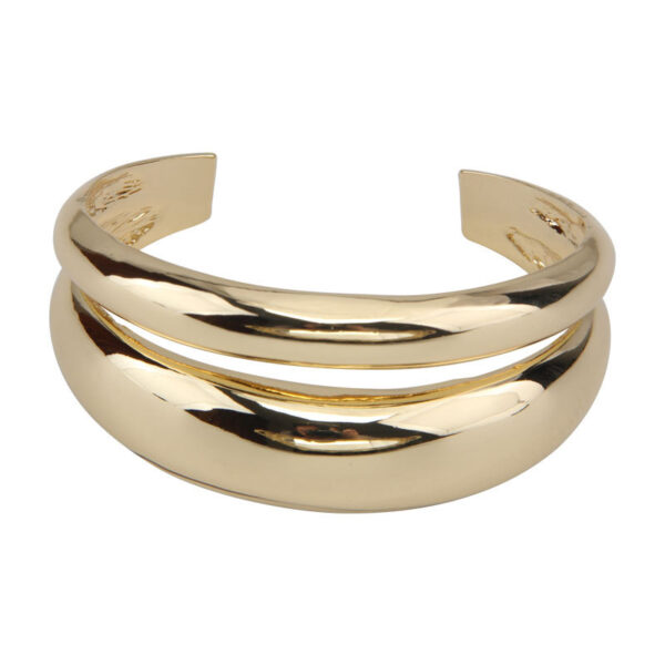 oly-16ee26e1567d11d1cc5f33fb3b31d35d Wholesale Niche Irregular Metal Glazed Open Bracelet Cold Style High-grade Light Luxury Personalized Wide Bracelet