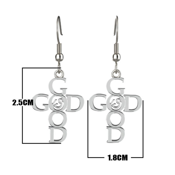 oly-1722b1a42e542e823cadece3d2370a4a Wholesale Stainless Steel Letter Ear Hook Grace Earrings Jewelry Manufacturer