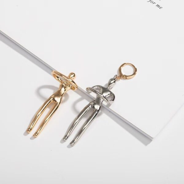 Wholesale Little People Pendant Valentine's Day Gift Creative Love Earrings Hug Kiss Ear Buckle