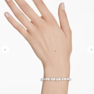 White diamond pearl bracelet