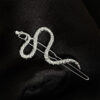 oly-177c83908e52453a8cac520d0aa904f5 Wholesale style retro hairpin female ins creative silver snake-shaped hairpin dark all-match cool style side clip fashion