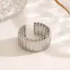 oly-1794a82aa0316ed1f642f39ea244910e Wholesale Ion Plating (IP) 18K Gold Plated Lines 304 Stainless Steel Simple Style Waterproof Non Tarnish Open Rings