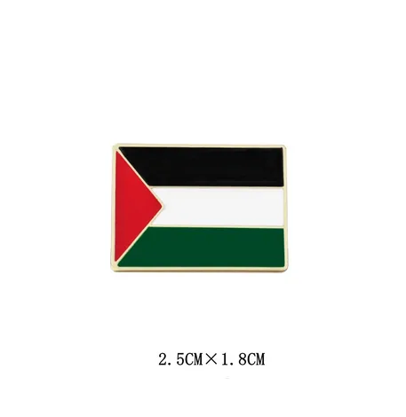 Wholesale Modern Style Pin National Flag Color Block American Flag Alloy Plating Unisex Brooches