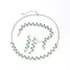 Wholesale Waterproof Leaf Pendant Necklace For Women With 18K Gold Plated Copper And Zircon Inlay, Handmade Chain