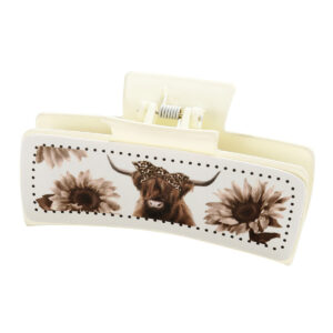 10-5 square pu leather yak chrysanthemum white leather milky white