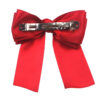 oly-17fa77dd9ae7e679643e58a872d32466 Wholesale Fabric Sade Bow Ribbon Steel Clip Solid Color Knot Women's Hair Spring Clip Jewelry