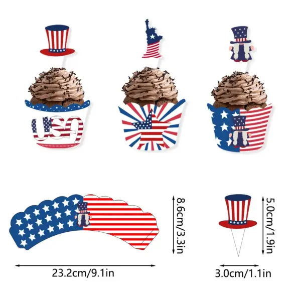 Wholesale Independence Day Party Cake Decorating Supplies In Paper For Festive Celebration