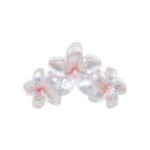 35#Transparent bunch of plumeria-pink