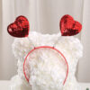 oly-182649bcdc743f04b0146853c54d24ab Wholesale Valentine's Day Red Love Party Sequin Headband Peach Heart Buckle Factory