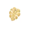 Wholesale Jewelry Vacation Streetwear Leaves 304 Stainless Steel 18K Gold Plated PVD Coated Rings