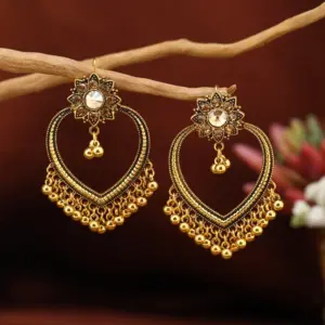 Heart Ancient Gold Champagne Color