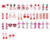 oly-18a3ba32f74d6cabd4fc56720309311c Wholesale Explosions Valentine's Day Series Earrings Bear ECG Envelope Acrylic Valentine's Day Earrings for Women
