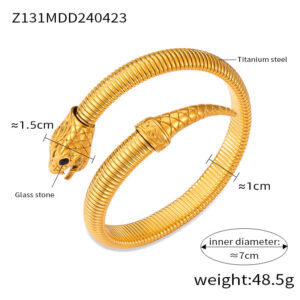 Z131-Gold Black Diamond Bracelet
