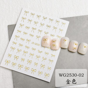 Golden bow ribbon (wg2530-02)