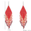 oly-18f2113f7182756854dbe51010b46efb Wholesale Original Design Handmade Rice Bead Tassel Earrings Personalized Bohemian Tassel Earrings