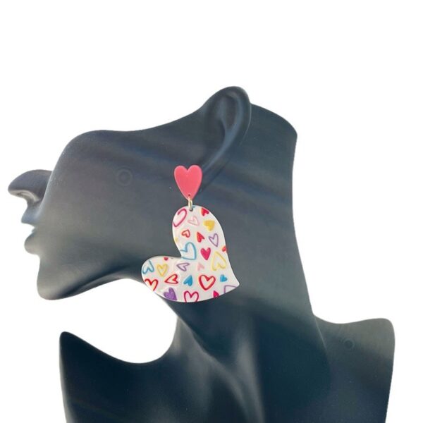 oly-18fd6c4c0cc4c50b8e5dca5e6b28803c Wholesale Valentine's Day earrings women's heart-shaped irregular heart-shaped red pink earrings selling earrings