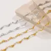 Wholesale Ion Plating (IP) Real Gold Plated 18K Gold Round 304 Stainless Steel IG Style Elegant French Style Waterproof Non Tarnish Jewelry Set