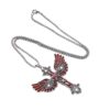 Wholesale Electroplated alloy cross necklace, retro dark style, angel subculture long sweater chain, clavicle chain