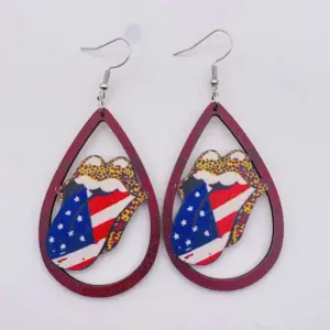 JE0786B / Wooden earrings