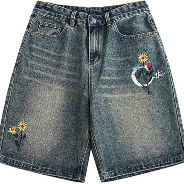 Wholesale High Waist Denim Shorts Loose Shorts Jeans Casual Street Women's Denim Wide Leg Shorts Women