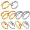 oly-19523cbf8d58350d6f9666d5203b3075 Wholesale Fashion Commuter Elastic Goose Throat Chain Design Sense Opening Bracelet Diamond-encrusted Spirit Snake Shape Titanium Steel Gold-plated Jewelry suit