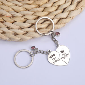 Red love keychain pendant 3.7*3.3cm(2 petals/set)