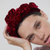 Wholesale Creative Korean version of multi-layer gold velvet flower big flower hairband Lady sexy headband fashion online popular street racket