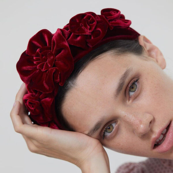 Wholesale Creative Korean version of multi-layer gold velvet flower big flower hairband Lady sexy headband fashion online popular street racket