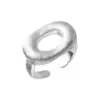 Wholesale Electroplated Silver Plated Brass Geometric Ring For Women Featuring Modern Electroplated Craftsmanship