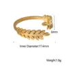 Wholesale Jewelry Fashion Geometric 304 Stainless Steel 18K Gold Plated Plating Stainless Steel Rings