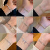 Wholesale ins style super fairy love titanium steel bracelet female niche all-match light luxury high-end lovers jewelry