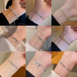 oly-199036c50dbca3a462656bebd4e83c0a Wholesale ins style super fairy love titanium steel bracelet female niche all-match light luxury high-end lovers jewelry