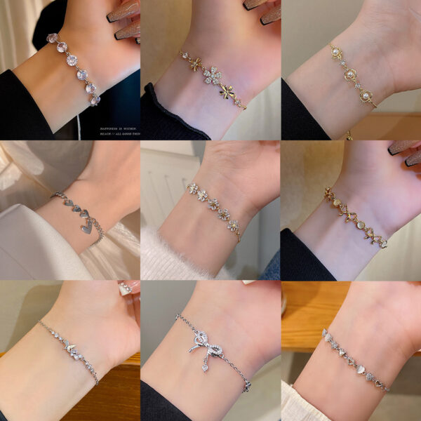 Wholesale ins style super fairy love titanium steel bracelet female niche all-match light luxury high-end lovers jewelry