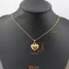 Wholesale Jewelry Casual Vintage Style Heart Shape 304 Stainless Steel Gold Plated Handmade Plating Carving Pendant Necklace