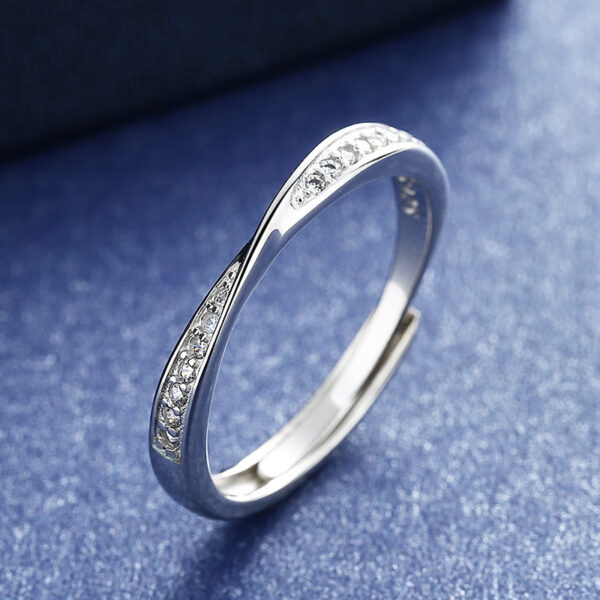 Wholesale Mobius Couple Ring Fashion 520 Valentine's Day Ring Female Popular Simple Open Ring  Valentine's Day Gift