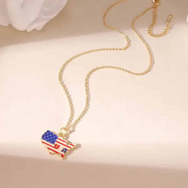 Wholesale Waterproof Non Tarnish Cross Necklace For Women In Electroplated Copper With Stone-Free Inlay And O-Link Chain