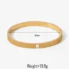 Wholesale 16K Real Gold Plated Platinum Plated 304 Stainless Steel Vacuum Electroplating (In Furnace) Round (Jewelry) Waterproof Non-Fading Bracelet For Unisex Minimalist Cool Style Bracelet For Women High-End Daily Electroplating Non-Fading Jewelry
