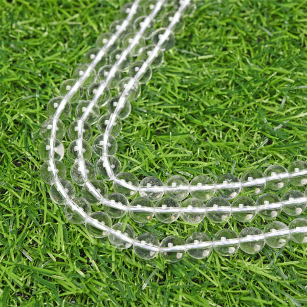 Wholesale Factory direct supply natural Clear Quarz white crystal loose beads DIY jewelry accessories bracelet beaded semi-finished products