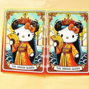 A797-hello kitty tarot notebook (with inner pages and buckles)