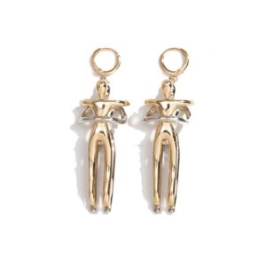 Wholesale Cross-border Hot Couple Earrings Little People Pendant Valentine's Day Gift Creative Love Earrings Hug Kiss Ear Buckle