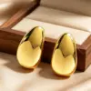 Wholesale Irregular Stud Earrings For Women, Waterproof Non Tarnish 304 Stainless Steel With 0.01µm PVD Coated 18K Real Gold Plating