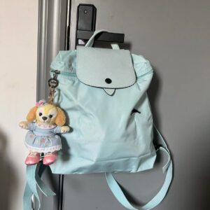 Anniversary clouds and blue backpack