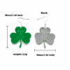 Wholesale  Patrick day Irish Festival Green Leaves Earrings