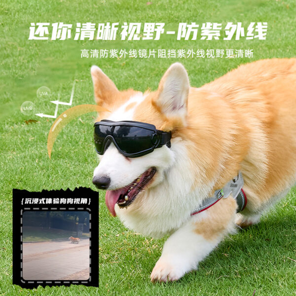 Wholesale pet cool glasses UV-resistant adjustable goggles dog sunglasses sunglasses