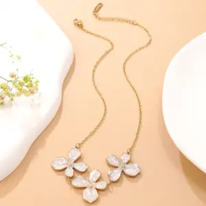 Multicolor-Golden Yellow / One Size / FYD6217-White Necklace