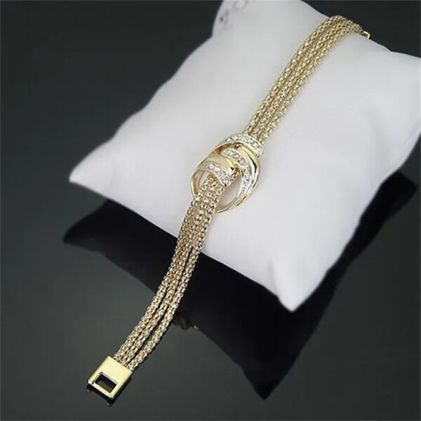 oly-1a6233d6dff9e048db08a2f56876c0db Wholesale Women's Square Crystal Zircon Necklace Earrings Bracelet Set Italian Rhinestone Gold Plated Earrings Jewelry